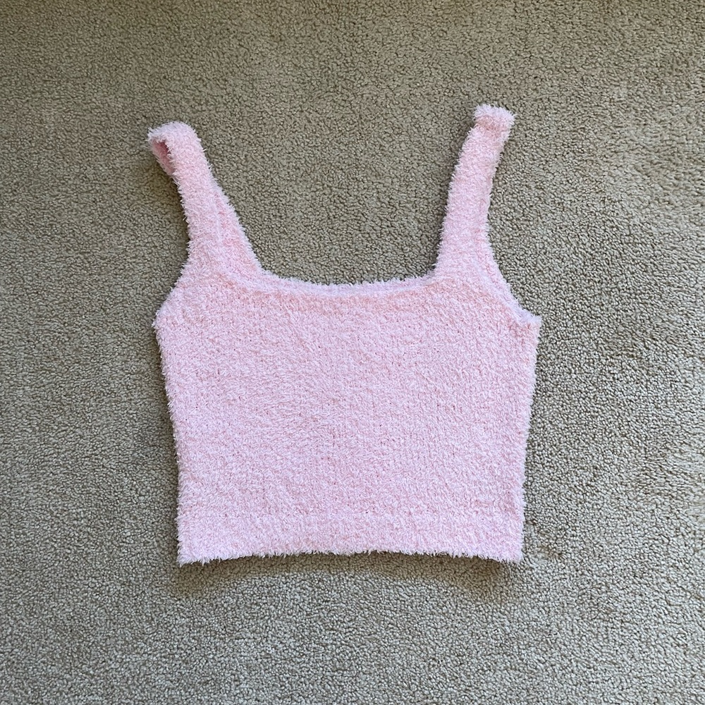 MESHKI FUZZY CROP TOP